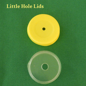 little hole lids compared to the regular lids on our fat cat floral tubes 