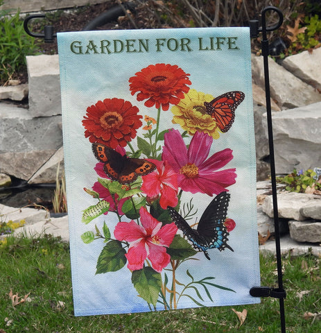 Garden For Life Pollinator and Butterfly Garden Flag